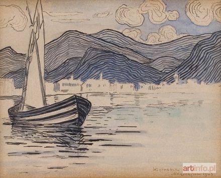 ŻABOKLICKI Wacław | ŁÓDKA NA JEZIORZE, 1903