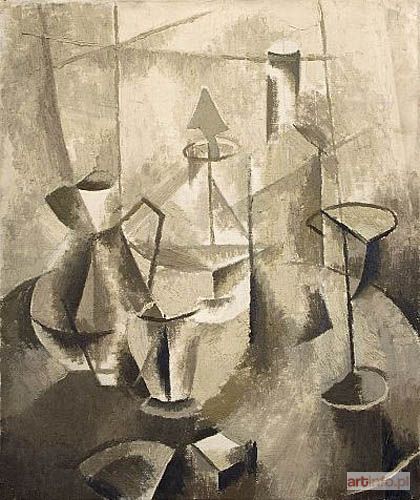 BROLL Urszula | Martwa natura kubistyczna (brązowa), 1953 - 54