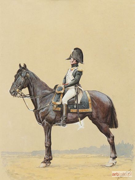 ROSEN Jan | Żołnierz napoleoński na koniu, 1915 r.