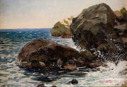 RUSZCZYC Ferdynand | Skały nad brzegiem, 1896