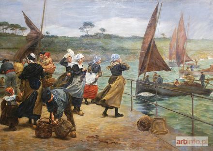 GROS Lucien Alphonse | Bretania - Powrót z połowu