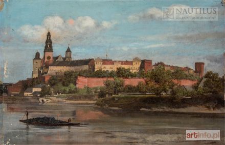 BIEŃKIEWICZ Stanisław | Kraków. Wawel od strony Wisły, 1890