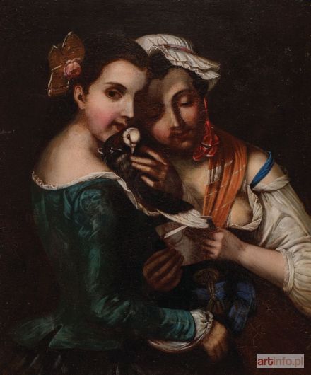 MALARZ francuski | LIST, k. XIX w.