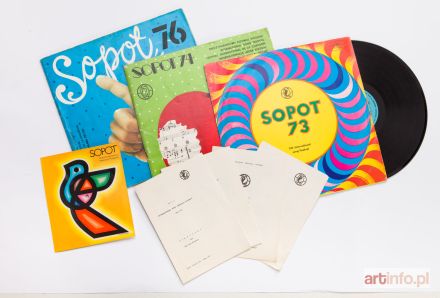 Pamiątki z Międzynarodowego Festiwalu Piosenki w Sopocie