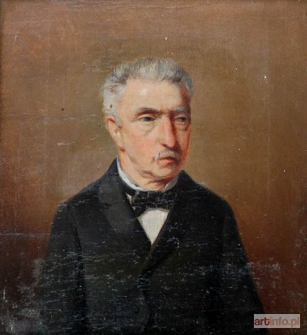 Malarz nieokreślony, XIX w. | Portret mężczyzny z muchą