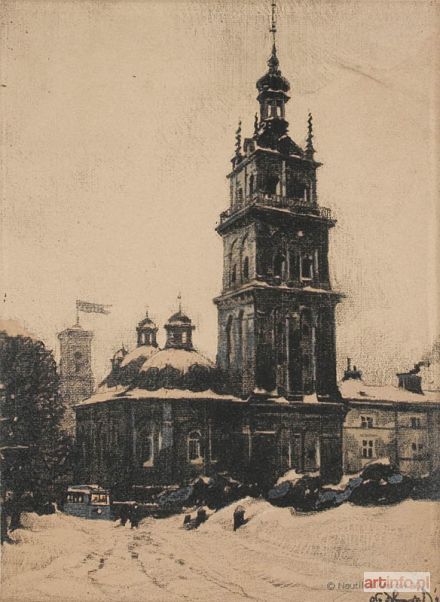 DOBROWOLSKI Odo | Lwów. Wieża Korniaktów, 1915