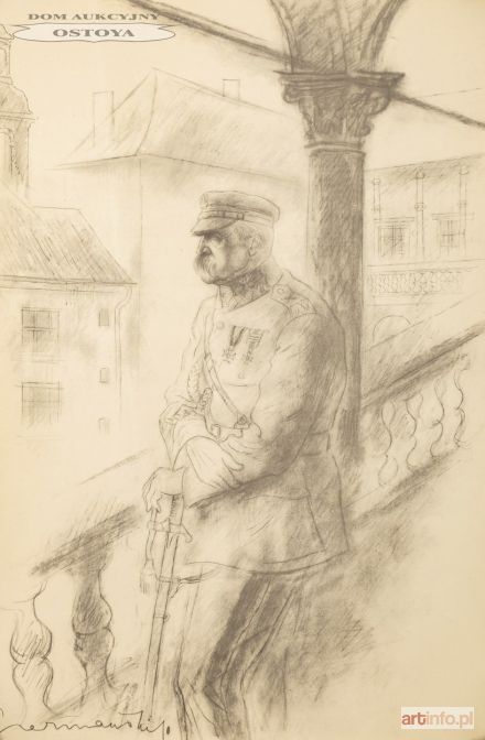 CZERMAŃSKI Zdzisław | NA WAWELU z teki Józef Piłsudski w 13 planszach, Wydawnictwo J. Przeworskiego, Warszawa 1935