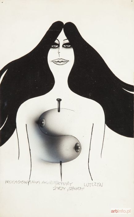 LUTCZYN Edward | Narysuj mnie, tato, ilustracja do książki Edwarda Lutczyna, 1980-81 r.