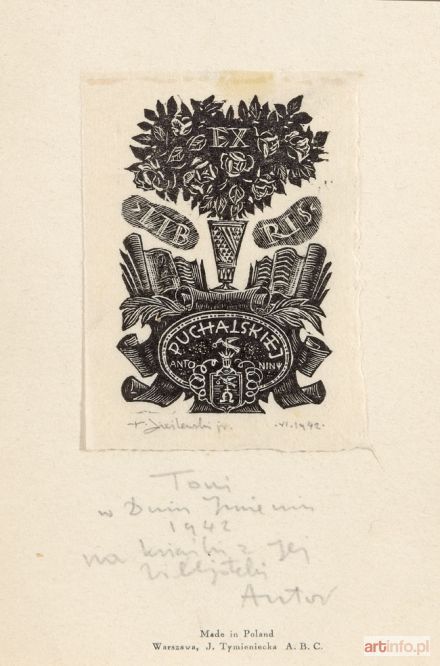 CIEŚLEWSKI Tadeusz  (syn) | EX LIBRIS PUCHALSKIEJ ANTONINY, 1942