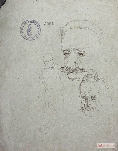 MALCZEWSKI Jacek | Studium dwóch głów i postaci