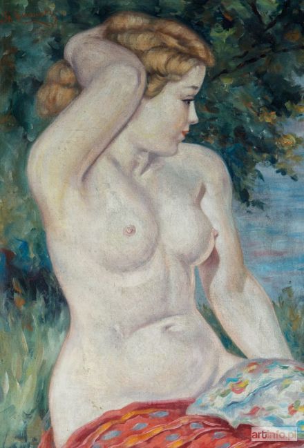 ŻURAWSKI Stanisław | PÓŁAKT KOBIECY NA TLE DRZEWA