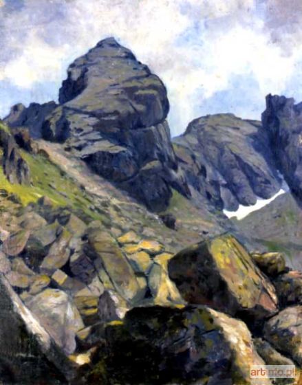 JAXA-MAŁACHOWSKI Soter | Tatry - Widok na Kościelec, 1908