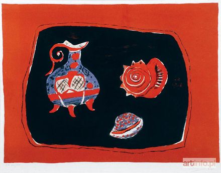HAYDEN Henryk | Martwa natura z dzbanem i muszlami, 1962