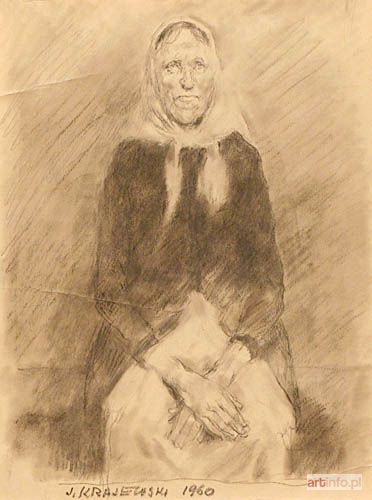 KRAJEWSKI Juliusz | Kobieta w chuście, 1960