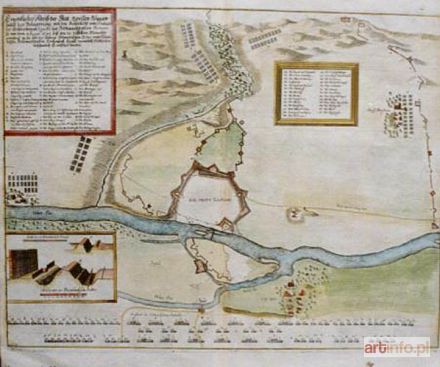 MALARZ nieokreślony | Plan Głogowa (1745) n