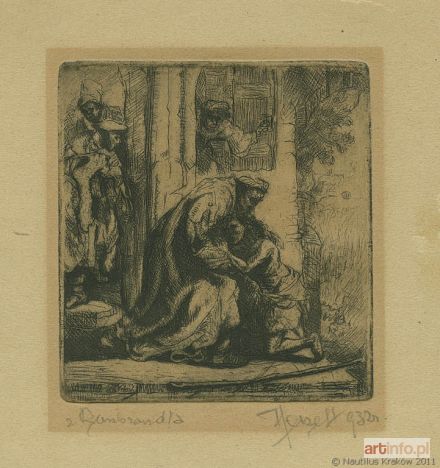 HENELT Józef | Z Rembrandta [Powrót syna marnotrawnego], 1932