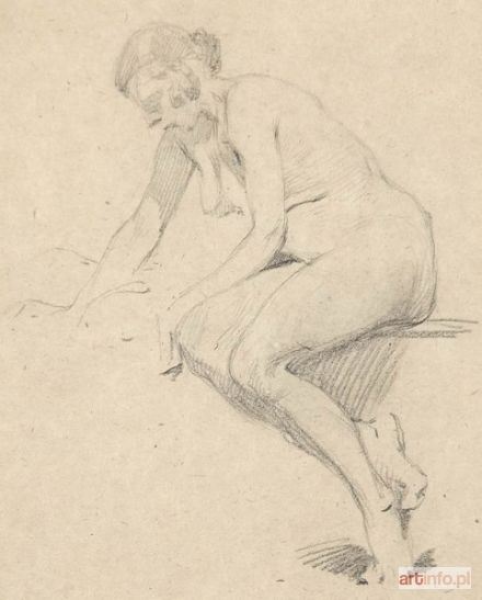 SAWICZEWSKI Stanisław | SIEDZĄCY AKT KOBIETY