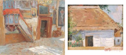 JANOWSKI Stanisław | Wnętrze kościółka w Binarowej, 1913