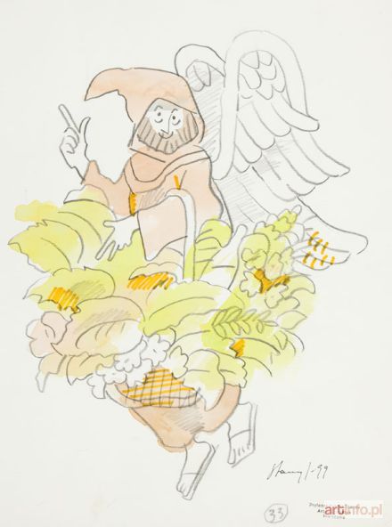 STANNY Janusz | Postać - ilustracja do Pastorałek (?), 1999 r.