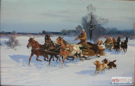 WASILEWSKI (Ignacy ZYGMUNTOWICZ) Czesław | Powrót z polowania na łosia