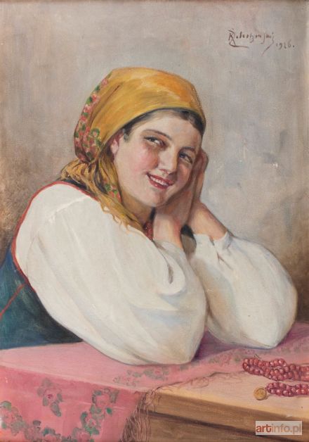 ŻELECHOWSKI Kasper | Dziewczyna w żółtej chuście, 1926
