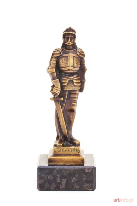 AUTOR nierozpoznany | Figurka 'Żelazny Rycerz Miasta Lwowa', 1916 r.