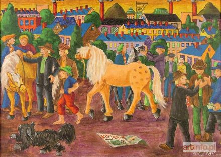 WRÓBEL Paweł | Targ koński, 1981