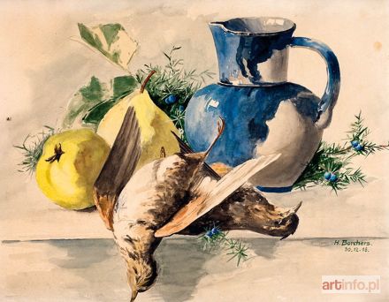 BORCHERS Heinz | MARTWA NATURA Z MARTWYMI PTASZKAMI, 1918