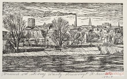 Gurynowicz Grzegorz | Poznań od strony Warty, 1954.