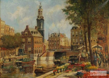 LEEUW de Louis | Targ kwiatowy w Amsterdamie