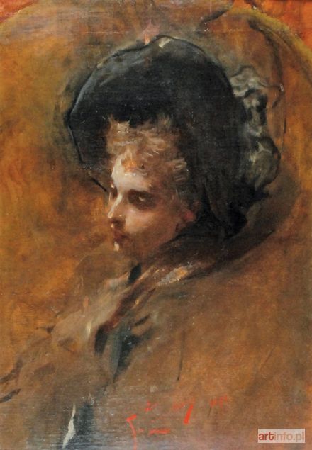 ŻMURKO Franciszek | Dziewczyna w kapeluszu, 1894