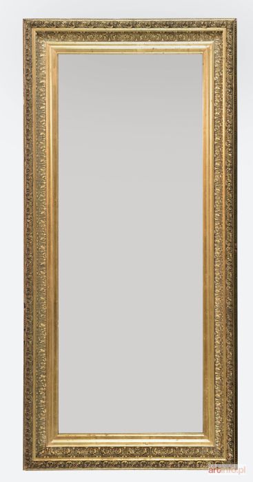 Lustro w złotej ramie