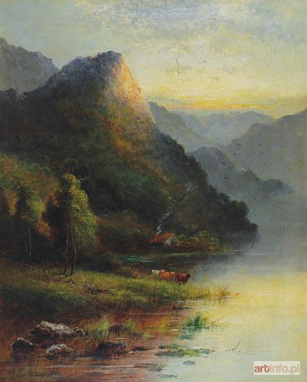 BREANSKI Alfred Fontville I de | Pejzaż ze Szkocji, 1887