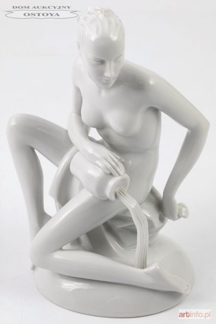 DZIEWCZYNA Z DZBANEM, Niemcy, Rosenthal, Banhof-Selb (Plößberg), 1938