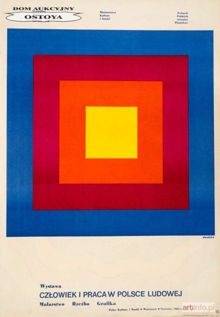 ŚWIERZY Waldemar | Plakat wystawy CZŁOWIEK I PRACA W POLSCE LUDOWEJ, 1967