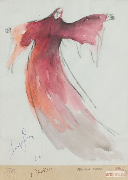 BIEGAŃSKA Irena | Projekt kostiumu Frumy Sary do spektaklu Skrzypek na dachu, 1984 r.