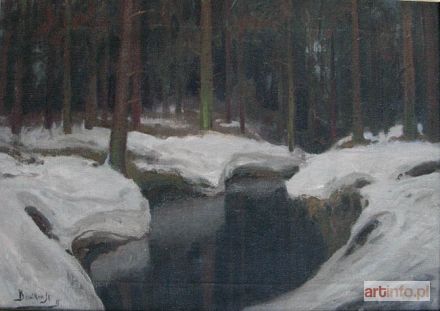 BRATKOWSKI Roman | Zimowy pejzaż leśny (1915)