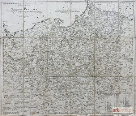 SOTZMANN Friedrich Daniel | Generalkarte vom Königreich Preussen. nach astronomischen Ortsbestimungen...