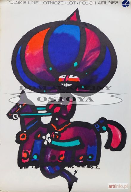 ŚWIERZY Waldemar | Plakat, POLSKIE LINIE LOTNICZE LOT, 1971