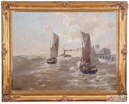 GÜNTER (Günther) Erwin Carl Wilhelm | Łodzie na morzu