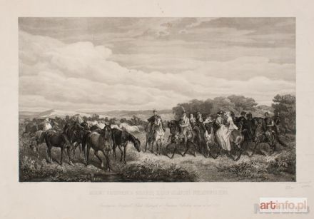 REDLICH Henryk | Mohort przedstawia stadninę Xięciu Józefowi Poniatowskiemu, 1870