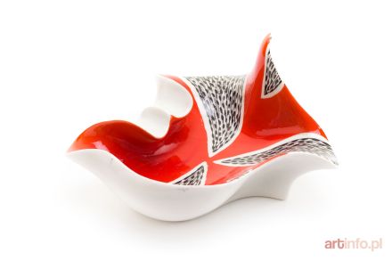 BUKSOWICZ Zygmunt | Popielniczka Muszla, model I, lata 60. XX w., Wytwórnia Wyrobów Ceramicznych 