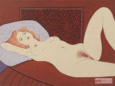 PŁÓCIENNIK Henryk | Akt leżący, 1996