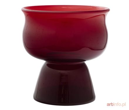 Naczynie, proj. Ewa Gerczuk Moskaluk, Huta Szkła „Sudety”, 2 poł. lat 70-te XX w.