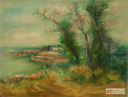 ZUCKER Jacques (Jakub Cukier) | Widok z Rockport nad rzeką Hudson, 1944 r.