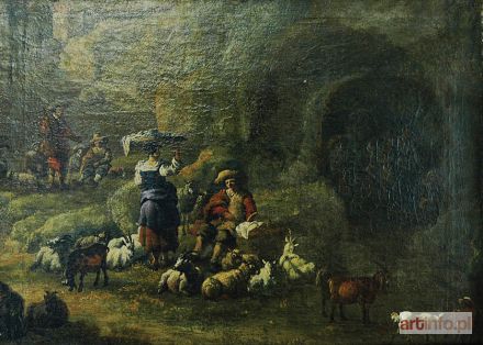Malarz nieokreślony, włoski, XVIII w. | Scena pasterska