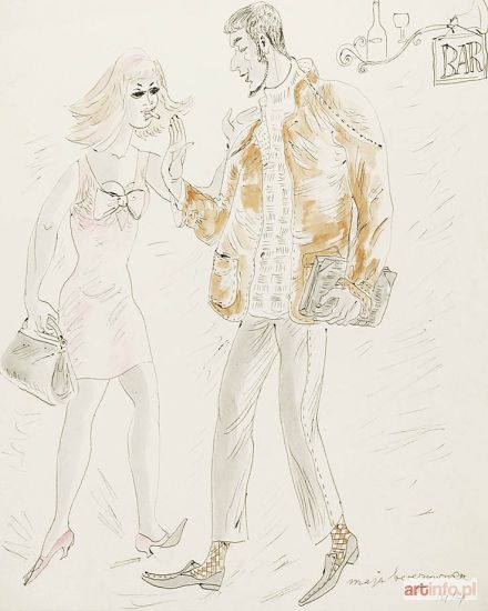 BEREZOWSKA Maja | Do Gejszy - ilustracja fraszki, 1965