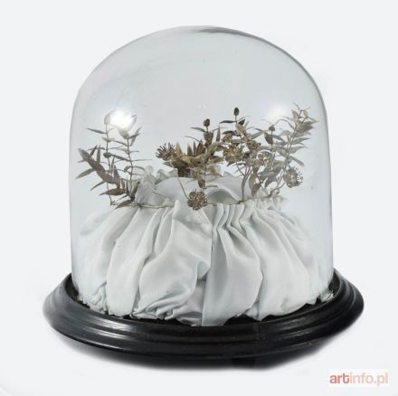 Wianek na srebrne wesele z gałązkami do butonierki z Pomorza Zachodniego