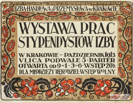 GRZYBOWSKI Aleksander | Wystawa prac stypendystów Izby Handlowej i Przemysłowej w Krakowie, 1913 r.