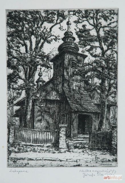 PIENIĄŻEK Józef | Zakopane, stary kościół, 1928